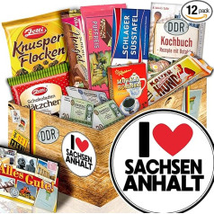 Es mīlu Saksiju - Anhaltiju + Saksiju - Anhaltes dāvanu suvenīrs + dāvanu ideja DDR šokolāde