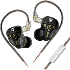 KZ DQS HiFi In-Ear monitori Dinamiskais draiveris Augstas precizitātes balss spole In-Ear austiņas IEM ar noņemamu 2 pin 0,75 mm OFC kabeli skatuves šovdarbiem (ar mikrofonu)