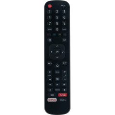 VINABTY EN2BB27H EN2BB27HB tālvadības pults aizstāj Hisense FHD UHD Smart TV ar Media YouTube Netflix H65A6100 H39AE5500 H43A5600 H55A6100 H39A5600 H50A6100 H32AE5500 H32AE5500