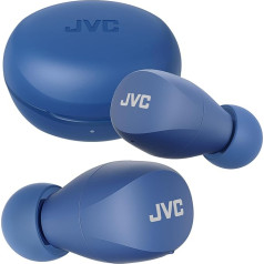 JVC HA-A6T Gumy Mini bezvadu Bluetooth austiņas, 23 stundu akumulators, ātrā uzlāde, skārienvadība, IPX4 (zilas)