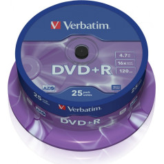 Dvd+r 16x 4.7gb 25p cb 43500