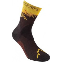 Zeķes ULTRA RUNNING Socks XXL Black/Yellow