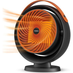 Senmeo ventilatora sildītājs, enerģiju taupošs, kluss, 1000 W mini keramikas elektriskais sildītājs ar 2 siltuma iestatījumiem, 30° svārstības, elektriskais sildītājs ar dubultu aizsardzību, neliels elektriskais sildītājs vannas istabai, bi