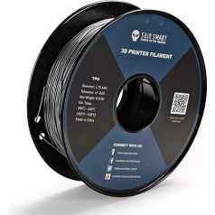 SainSmart elastīgs TPU 3D drukāšanas pavediens 1.75mm 0.8kg Dimensiju precizitāte +/- 0.05mm Sudrabains