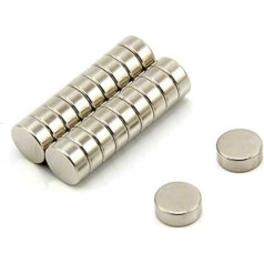 MAGNET Expert Ltd 10 x 4mm 2kg N42 spēcīgi neodīma disku magnēti mākslai un amatniecībai (20 gab.)