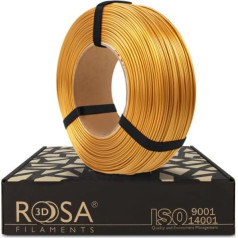 Rozā 3D PET-G standarta ātrgaitas 1,75 mm filaments 3D printeriem | Poligrāfijas materiāli Viegls spīdīgs PETG 3D printeru filaments | Filaments 3D drukāšanas materiāli | Zelta metāla uzpilde 1 kg