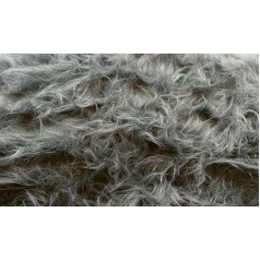 FABRICS-CITY Grey Flokati Teddy Fur Audums 50 x 150 cm Karnevāla Apģērbs Amatniecība Pieprasījumi Foto Šaušanas Dekorēšana 2412 (Grey)
