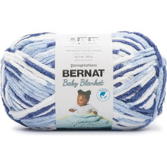 Bernat Baby Blanket BB Blue Dreams dzija - 1 iepakojums 10,5 unces/300 g - Poliesters - #6 Super Bulky - 220 jardi - Adīšana / tamborēšana