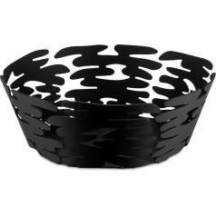 Alessi BM10/18 B Barket apaļais grozs, leģētais tērauds, melns