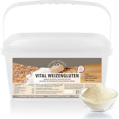 GOLDEN PEANUT Vital Wheat Gluten 2 kg - dabīgs biezinātājs, augu izcelsmes kviešu proteīns, seitans, mazkaloriju ciete, cepšanai, vārīšanai, gatavošanai