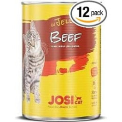 Josera Josicat liellopu gaļa želejā 12 x 400 g kaķu barība