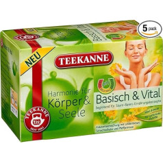 Tējkanna Body & Soul Basic & Vital, 5 paciņas (5 x 20 tējas maisiņi), 5 x 40 g