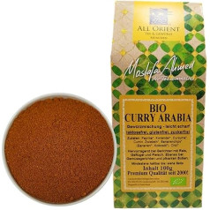 All Orient Organic Curry Arabia Spice Mix 100 g | Ideal for Rice, Meat and Vegetables | Curry Powder | with Ground Bananas | No Additives | Vegan | Sugar-Free | Exotic