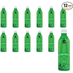 6L Aloe Vera dzēriens bez cukura 12 x 500 ml vienreizlietojamās oriģinālās alvejas sulas ar augļu gabaliņiem