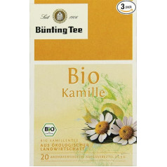 Bünting Tee organiskā tēja Kumelīte Iepakojums 3 x 30 g