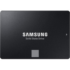 Samsung 870 EVO SATA III 2,5 collu (6,35 cm) SSD, 500 GB, 560 MB/s nolasīšanai, 530 MB/s ierakstīšanai, iekšējais SSD, cietais disks ātrai datu pārsūtīšanai, MZ-77E500B/EU