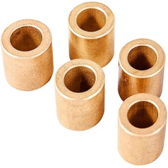 ALMLNLLL Misiņa uzmava, 10 gabali, 4 x 8 x 6 mm, FU-1 pulvermetalurģijas eļļas uzmava, poraina gultņa, saķepināta vara uzmava