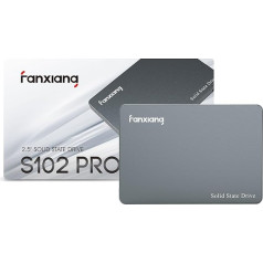 fanxiang S102 Pro 2TB 2,5 collu (6,35 cm) SSD iekšējais cietvielu disks, SATA III 6 Gb/s, līdz 560 MB/s, alumīnija sakausējuma korpuss, SLC Cache, 3D NAND TLC, saderīgs ar klēpjdatoriem un galddatoriem