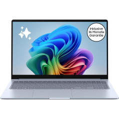 Samsung Galaxy Book4 Edge Galaxy AI Laptop, 15.6 Inch Display, 16GB RAM, Snapdragon X Plus Processor, Notebook 256GB Memory, Copilot+ PC, Sapphire Blue