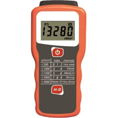 UV-Tester, Digitales UV-Indexmessrät, UV-Strahlungsindex-Tester for Sonnenlicht, Sonnenschutz, Solaolie, Blockierung, Leistungsdetektor,Tragbares UV-Leistungsmessgerät