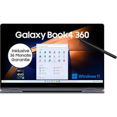 Samsung Galaxy Book4 360 Notebook, 15.6 inch Display, Intel Core 7 Processor, 16GB RAM, Laptop with 512GB Memory, Grey