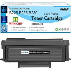 ASEKER B230 B225 B235 tonera kasetne 3000 lappušu 006R04400 atjaunota, paredzēta Xerox B230 B225 B235 printerim (melna x 1)