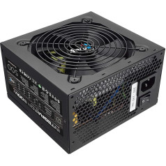 Aerocool Integrator 500W barošanas bloks, 80 Plus Bronze, efektivitāte līdz 85%, 12cm melns ventilators, paredzēts mainstream sistēmām | Black