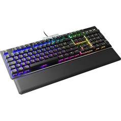 EVGA Z15 RGB žaidimų klaviatūra, RGB apšvietimas, karštai keičiami mechaniniai 