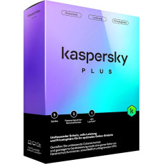 Kaspersky Plus 2023|5 ierīces|1 gads|visaptveroša aizsardzība ar aizsardzību pret pikšķerēšanu un ugunsmūri| neierobežots VPN| paroļu pārvaldnieks| tiešsaistes bankas aizsardzība|datora/Mac/Mobilais tālrunis| aktivizācijas kods standarta v