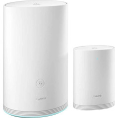 HUAWEI Wi-Fi Q2 Pro (1 bāze + 1 satelīts), Powerline WLAN Mesh komplekts (1200 Mb/s + 1000 Mbits, ietver Plug & Play, bērnu bloķētājs, diapazons līdz 300 m², 4 x Gigabit), balts