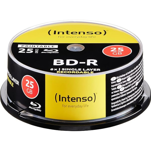Blu-Ray 25 GB Drukājams - 25 spoles