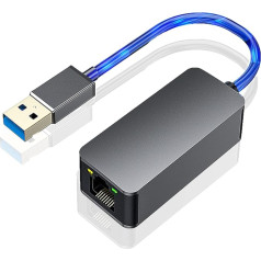 USB 2.5G Ethernet adapteris, XRR USB 3.0 uz RJ45 LAN tīkla adapteris, tīkla adapteris RTL8156B Mac OS 10.8-10.15, Windows, Linux Atpakaļnodarbināms ar 2500/1000/100Mbps, ideāli piemērots spēlēm