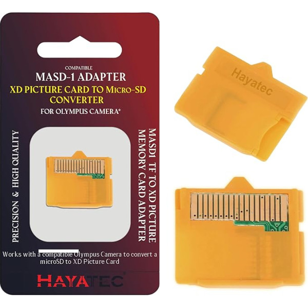 Micro SD uz XD attēlu atmiņas kartes adapteris pārveidotājs OLYMPUS MASD-1 SDHC SDXC no HAYATEC UK