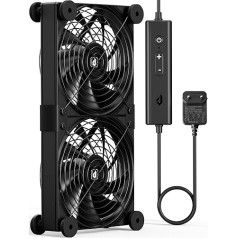 upHere spēļu datora ventilators, maiņstrāvas 220 V, 120 x 25 mm ventilators datoram, dubultais lodīšu gultnis ar 5 regulējamiem, 120 mm ventilators, ar maiņstrāvas ātruma regulēšanu, līdzstrāvas ventilators, 12 V dzesēšanas ventilators dat
