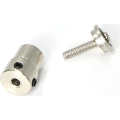 4 gab. 5,8 mm Omni neilona baltais ritenis NXT universālais ritenis ar 4 mm savienotāju, piemērots Ros platformas robotam, viedajam automašīnas ritenim (izmērs : 4 gab., metāla savienojums)