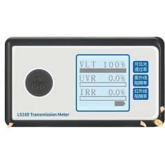 Tönungsmesser Tragbares Solarfilm-Transmissionsmessrät, 160 Testfenfenstertönung mit UV-IR-Unterdrückung, Durchlässigkeit for sichtbares Licht Extrem niedriger Stromverbrauch(LS160)