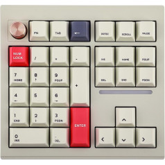 MechLands CIDOO V33 Aluminium Wireless Numpad, VIA Gasket ciparu tastatūra, tastatūra ar navigāciju, bulttaustiņi, pagriežamā poga, BT5.0/2.4GHz/USB-C vadu savienojumi, Windows/Mac OS/Linux