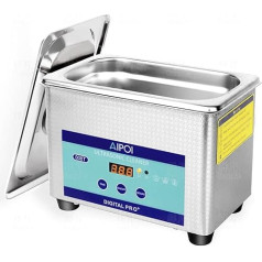 AIPOI Ultraskaņas tīrīšanas ierīce, ultraskaņas tīrīšanas ierīce, 800 ml, 35 W nerūsējošā tērauda ultraskaņas ierīce, 40 kHz ultraskaņas vanna juvelierizstrādājumu, brilles, pulksteņu, zobu protēžu, mazu detaļu tīrīšanai, ultras