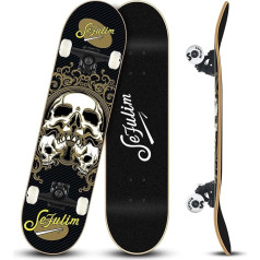 Sefulim Adult Complete Skateboard 31 x 8 collas ar ABEC-7 gultņiem 7 Layer Maple iesācējiem bērniem un pieaugušajiem