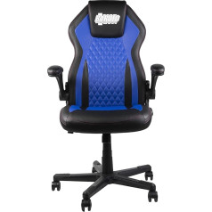 Konix Boruto Boruto Naruto Next Generations Gaming-Bürostuhl - Sitzneigung 15° - Glattes Polyurethan - Leder - Blau und Schwarz