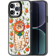 casevivid saderīgs ar iPhone 15 Pro Max Case, Cute Aesthetics - Izturīgs, moderns, smieklīgs, moderns, smieklīgs telefona vāciņš ar kaķenītei raksturīgu dizainu iPhone 15 Pro Max 6,7 collu melns