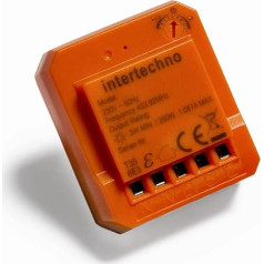 Intertechno bezvadu mini iebūvēts reostats ITD-251, oranžs, 45 x 41 x 16 mm