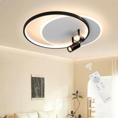 FANLG LED griestu gaisma Dimmable 3000 K - 6000 K 45 W LED griestu gaisma 2 spuldzes Griestu prožektors Pagriežams 330° moderns griestu apgaismojums Dzīvojamās istabas lampas Griestu gaisma dzīvojamai istabai Guļamistaba Virtuve 50