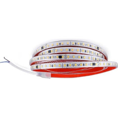 FOLGEMIR 5 m silti balta LED lente ar IC, tieši uz maiņstrāvas 220 V, pašlīmējoša, 2835 SMD 120 LED/m lente, spilgts apgaismojums, IP65 ūdensizturība