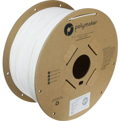 Polymaker PolyTerra PLA kokvilna balta - 1,75 mm - 3 kg