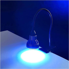 KOULEER UV ultravioleto staru lampa, 405 nm UV sveķu cietināšanas lampa, LED UV gaismas staru prožektora spogulis 395 nm 365 nm zaļā eļļa UV līmes epoksīdsveķu lodēšanas optiskā plēve (365 nm)