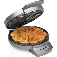 Princess Waffle Iron, heart shape, Black