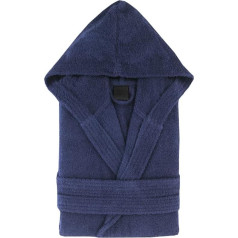 Top Towels Unisex peldmēteļi ar kapuci, tumši zils