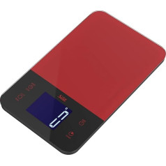 Silit digitālie virtuves svari ar tares funkciju līdz 5 kg, mājsaimniecības svari ar skārienjūtīgu displeju, lielu svēršanas virsmu un taimera funkciju