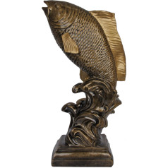 Statuete RFST3054A makšķerēšana / 37 cm / zelta krāsā